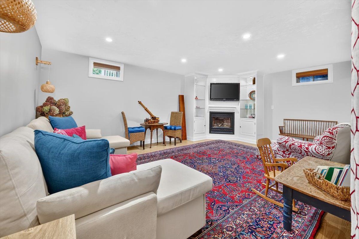 Lower Level Family Room with Gas Fireplace